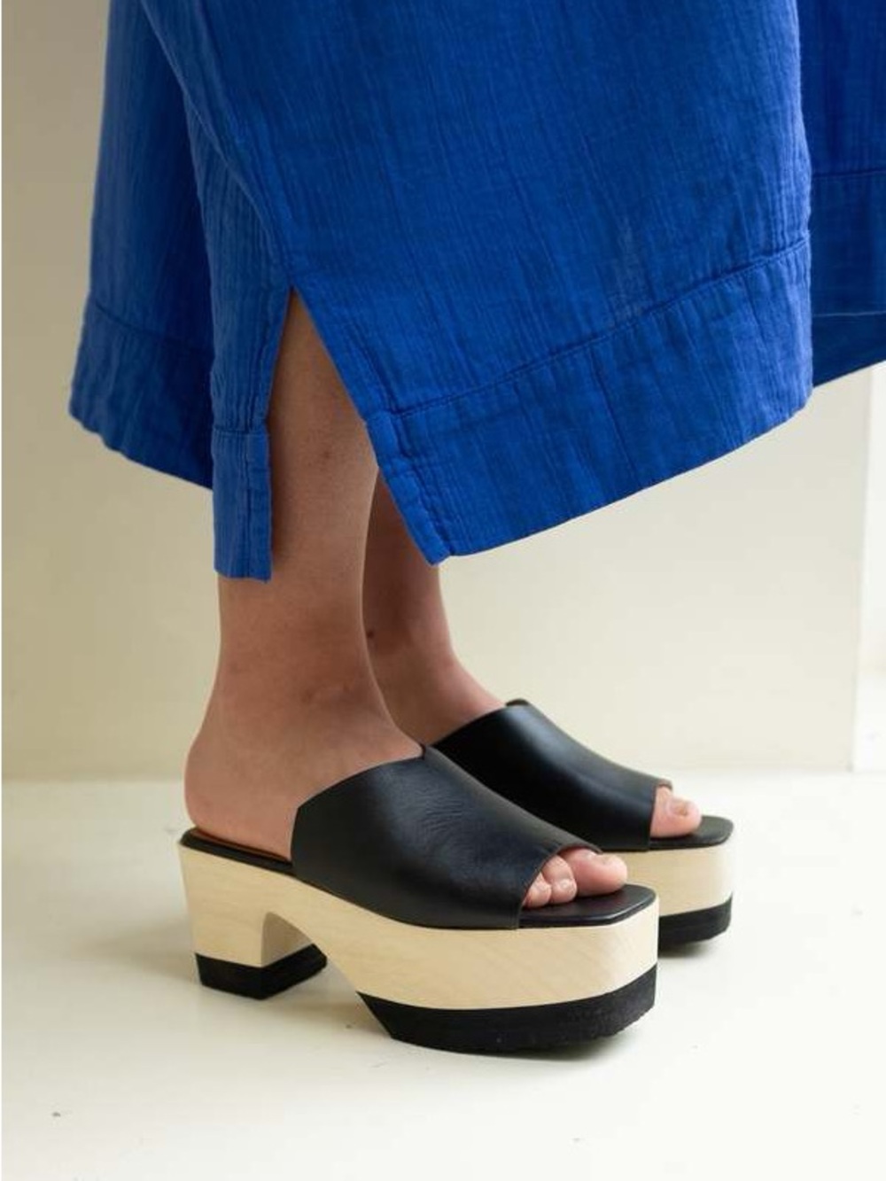 Wal & Pai Maida Wood Block Wedge Platform 37